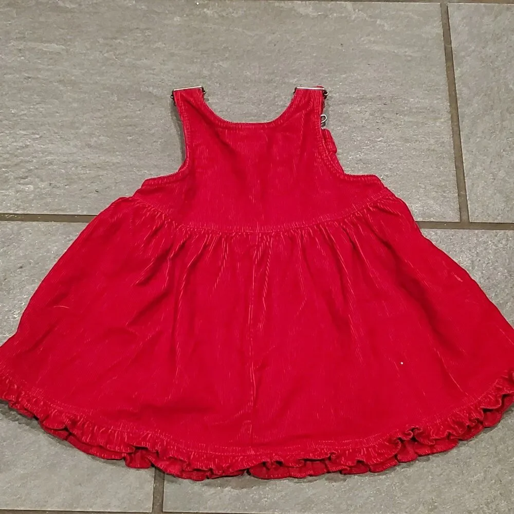 Vintage Samara 2T Corduroy overall dress